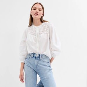 Gap eyelet poplin too